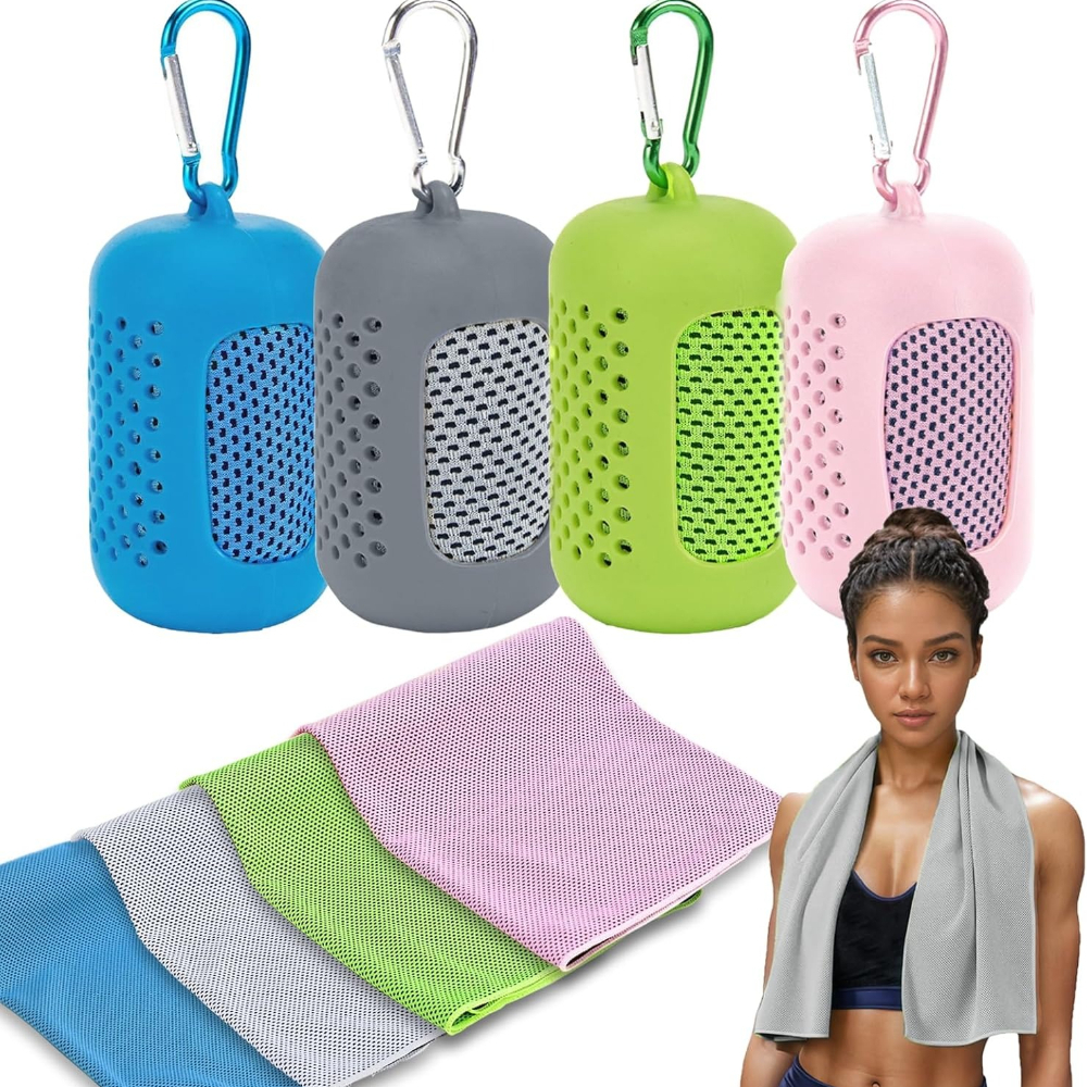 Pilates Yoga Towel - Hot Portable Wrapped Cold Towel with