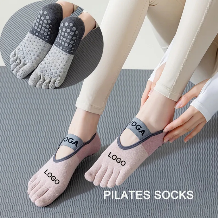 Pilates Yoga And Barre - Wholesale Boneless Custom Logo Cotton Grip