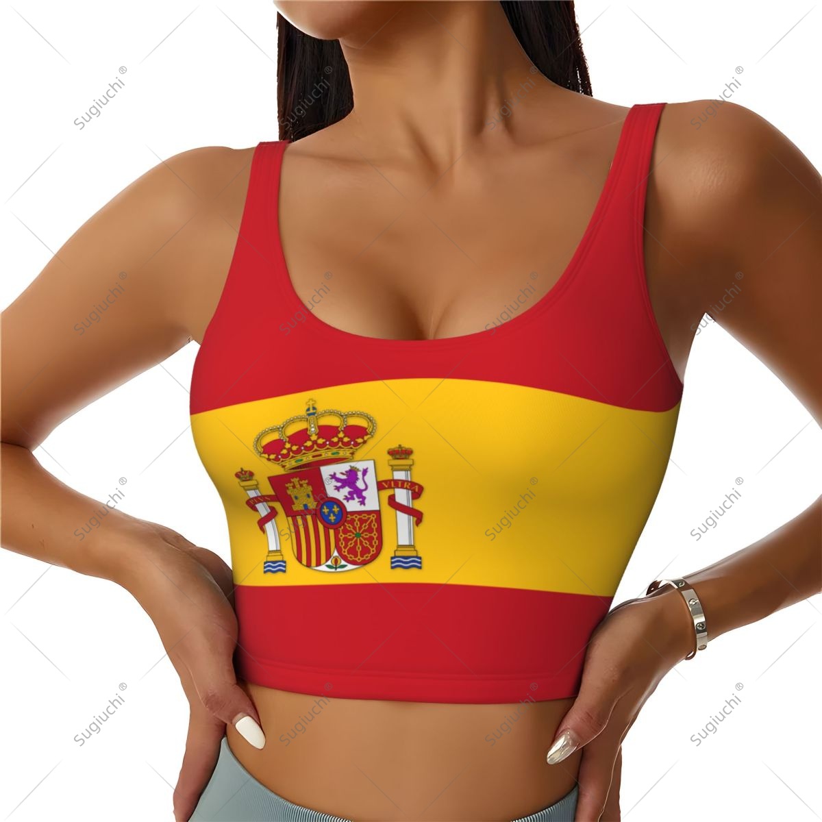 Pilates Yoga Jacket - Spain Flag Women Girl Activities Sports