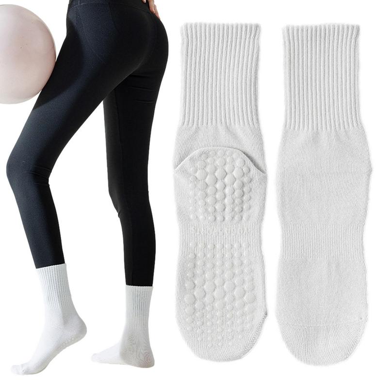 Pilates Yoga And Barre - Grippy Socks Pilates Anti-Slip Cushioned Yoga
