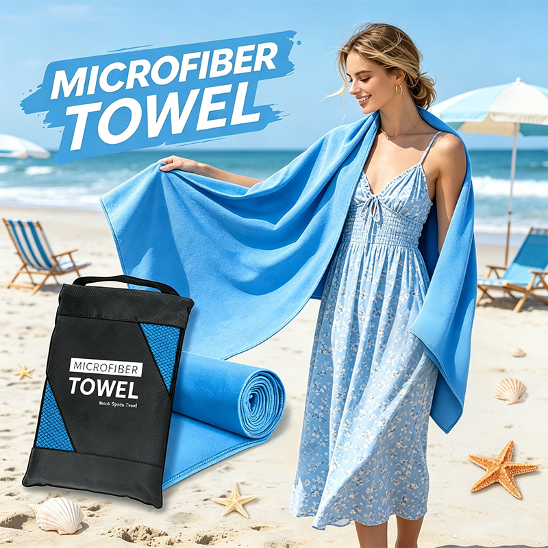 Pilates Yoga Towel - Beach Towel Microfiber Quick Dry Sports