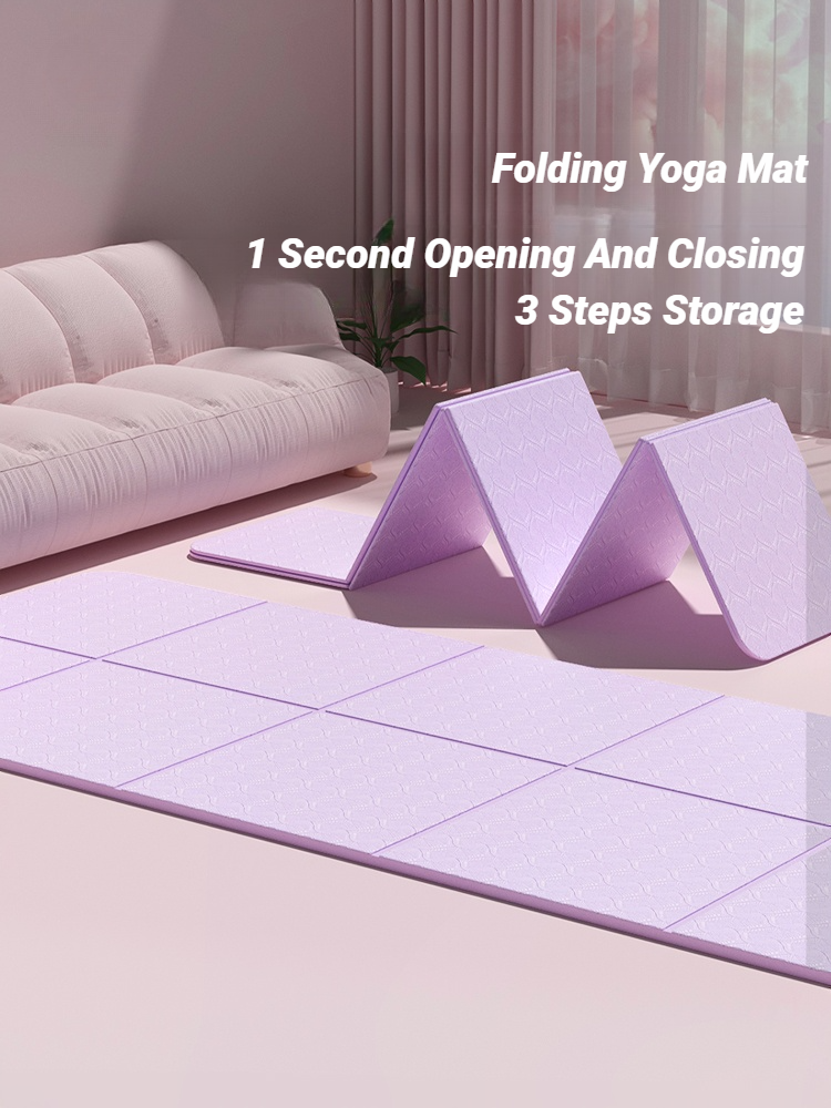 Pilates Yoga Mat Workout - Foldable Yoga Mat Mute Eco Friendly