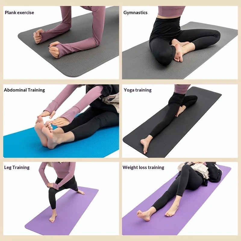 Extra Thick Non Slip Yoga Mat  - Pilates Yoga Mat Workout recension och pris