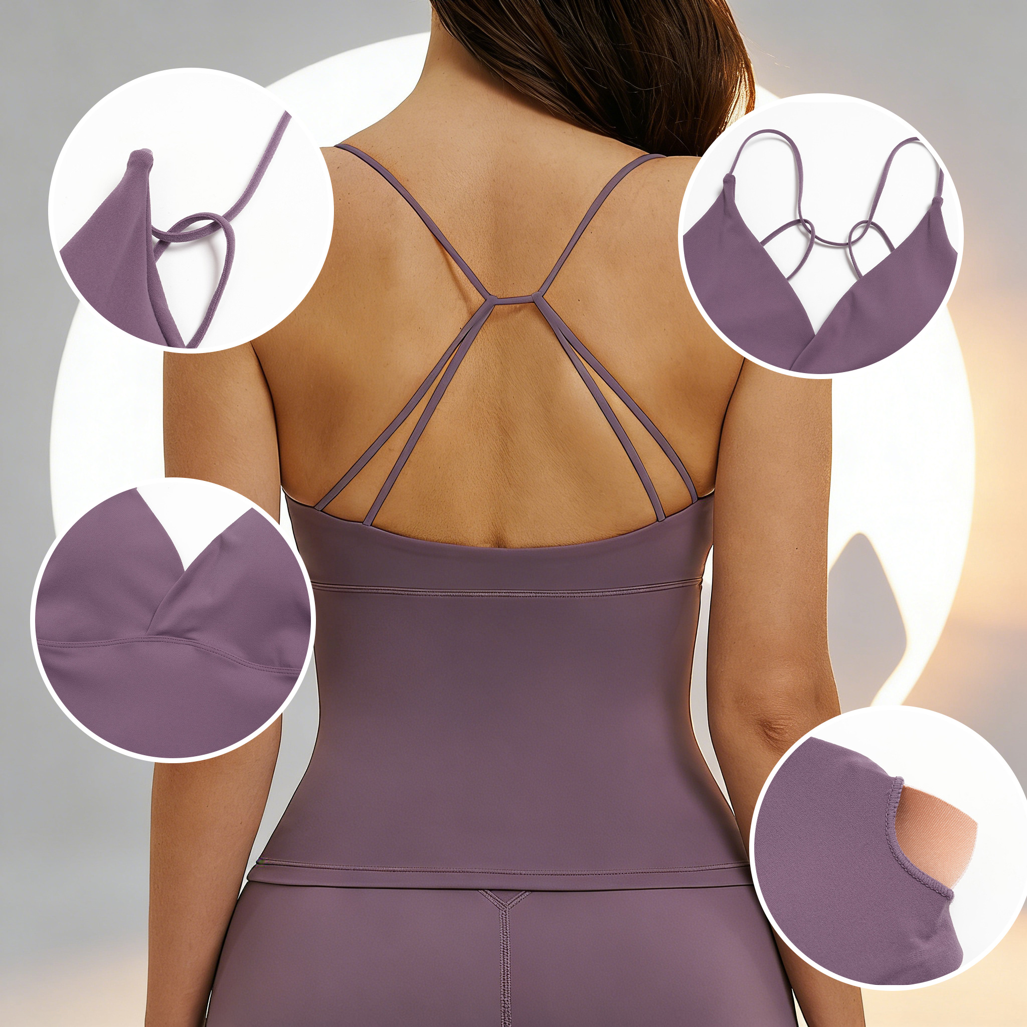 Yoga Tank Top with Pads Backle - Pilates Yoga Jacket recension och pris