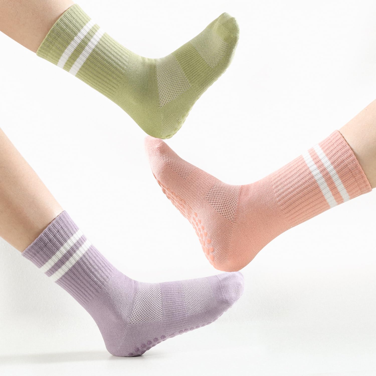 4 pairs BUDERMMY Pilates Socks - Pilates Yoga And Barre recension och pris