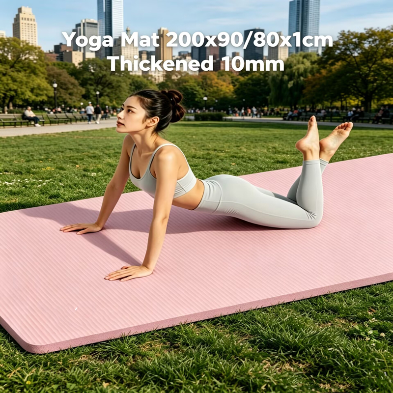 10MM Extra Thick Outdoor 200cm - Pilates Yoga Mat Workout recension och pris