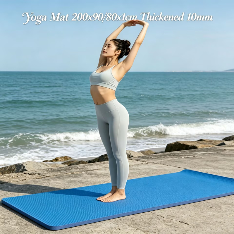 10MM Extra Thick Outdoor 200cm - Pilates Yoga Mat Workout recension och pris