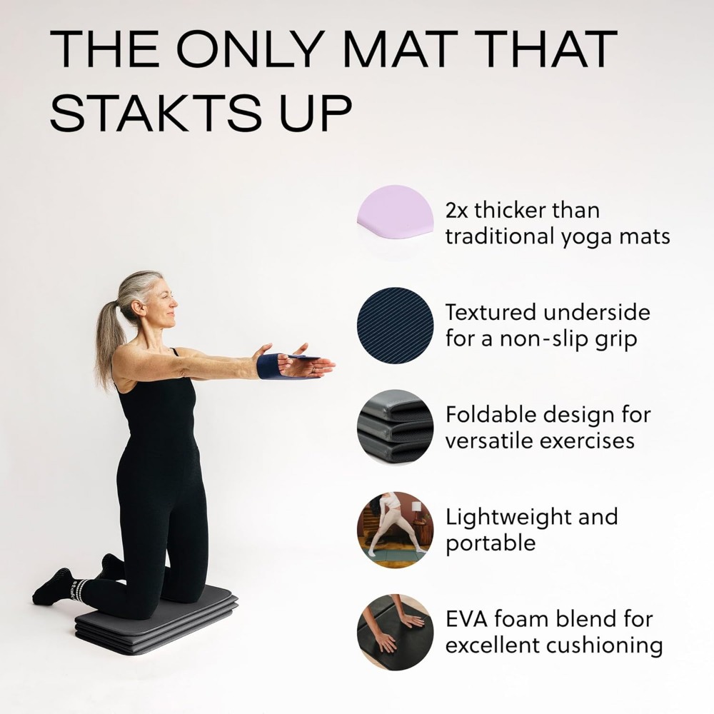 Foldable Yoga Mat with Premium - Pilates Yoga Mat Workout recension och pris