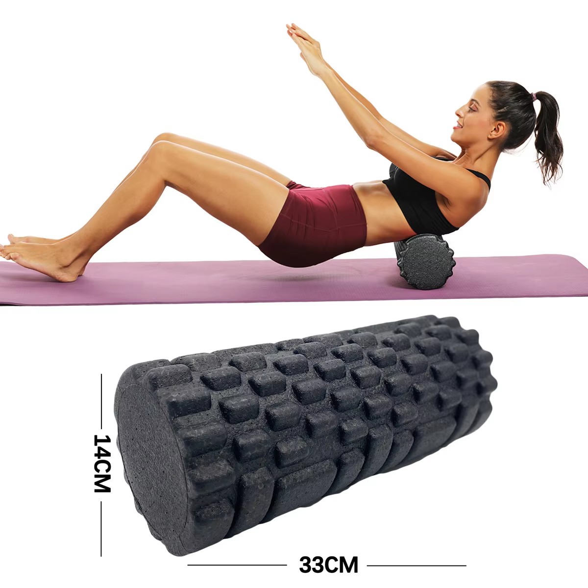 30/33cm Fitness Foam Roller Yo - Pilates Yoga Roller recension och pris
