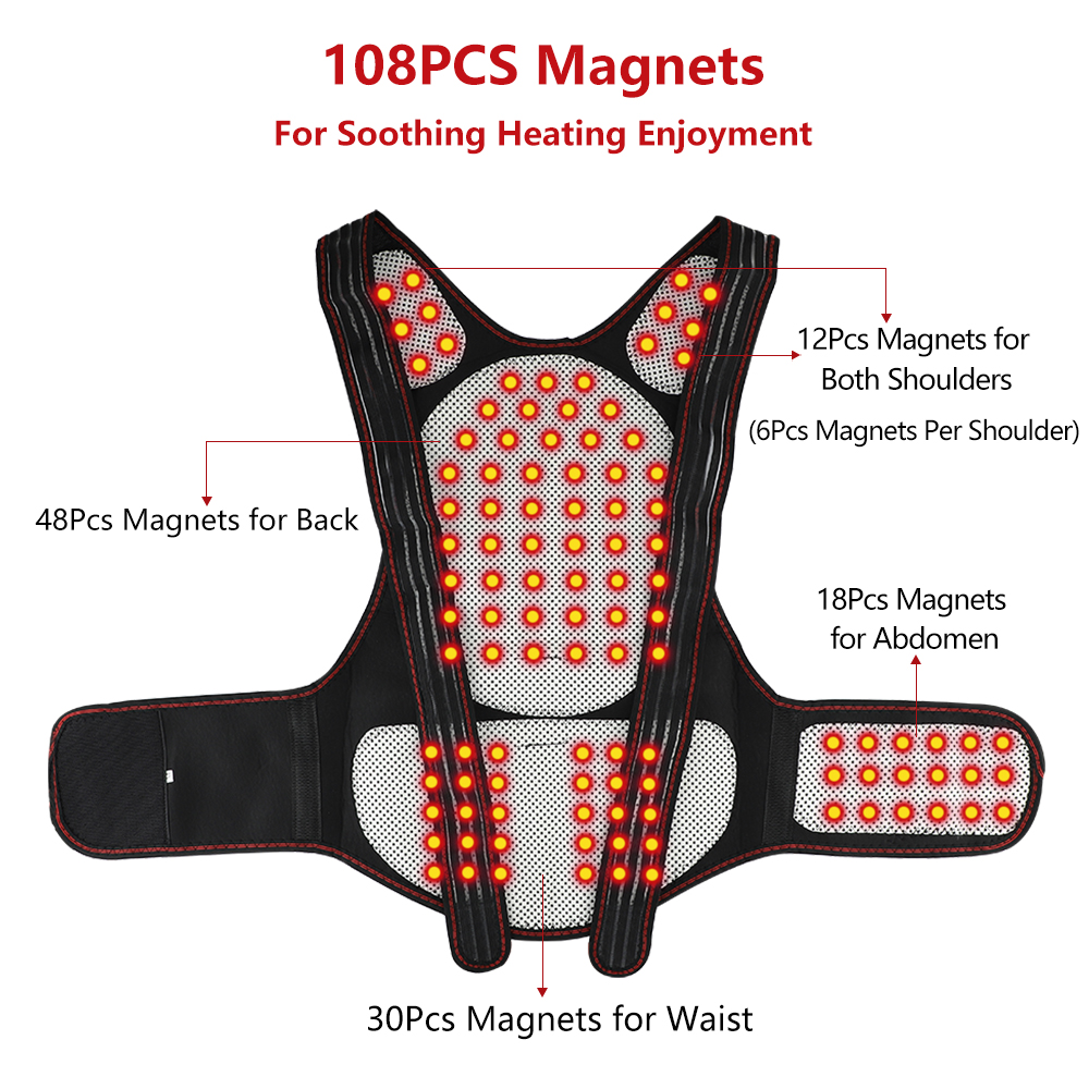 Self Heating Back Support Wais - Posture Pole Corrector recension och pris