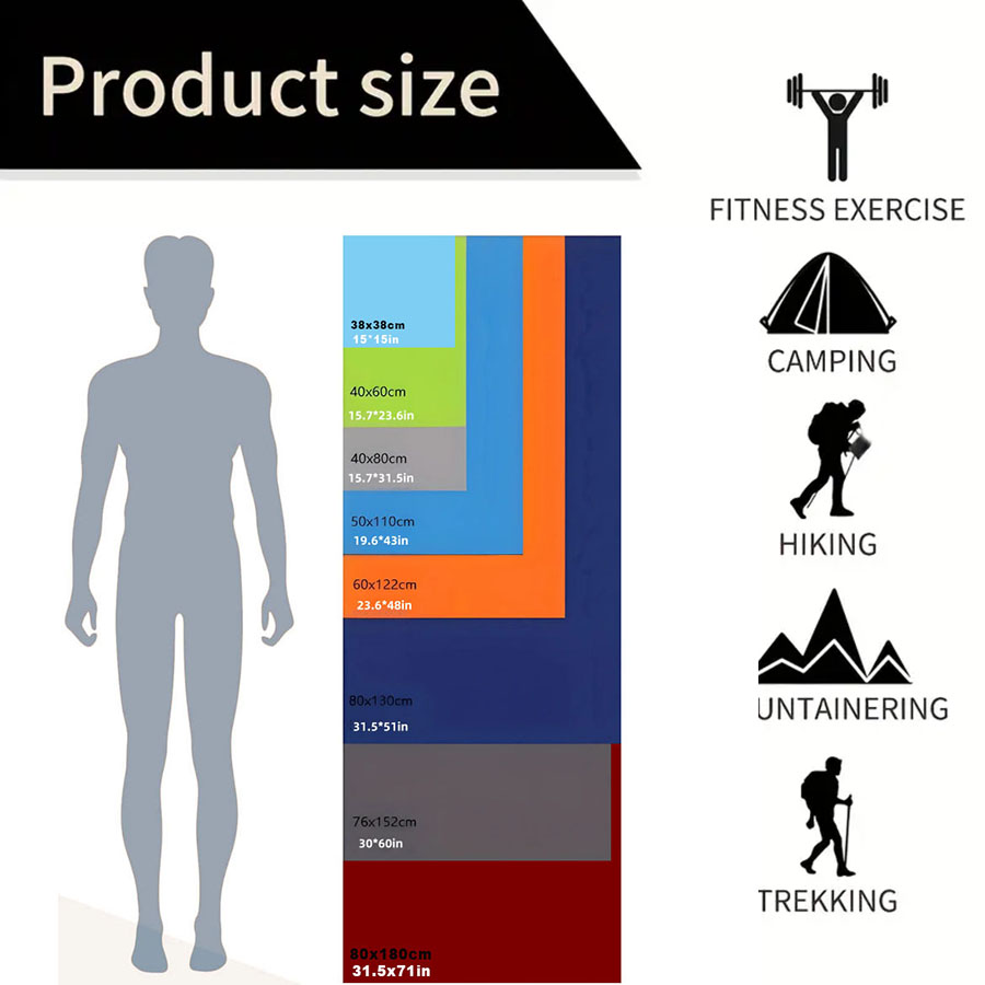 Microfiber Quick Dry Beach Tow - Pilates Yoga Towel recension och pris