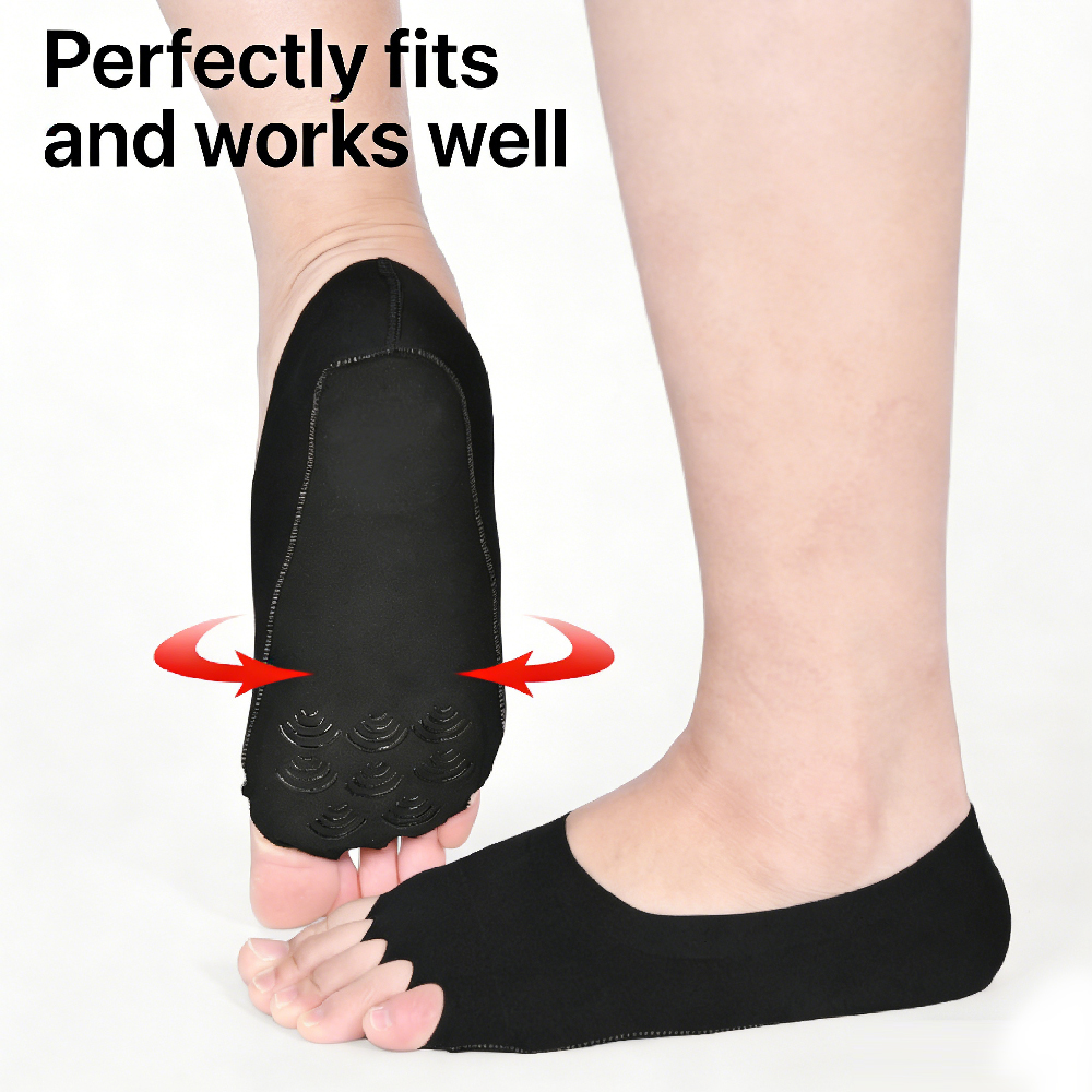 1Pair Women Open Toe Yoga Sock - Pilates Yoga And Barre recension och pris