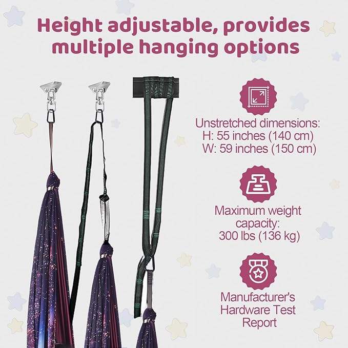 New Style High Quality Silk Fa - Aerial Silk Hammock recension och pris