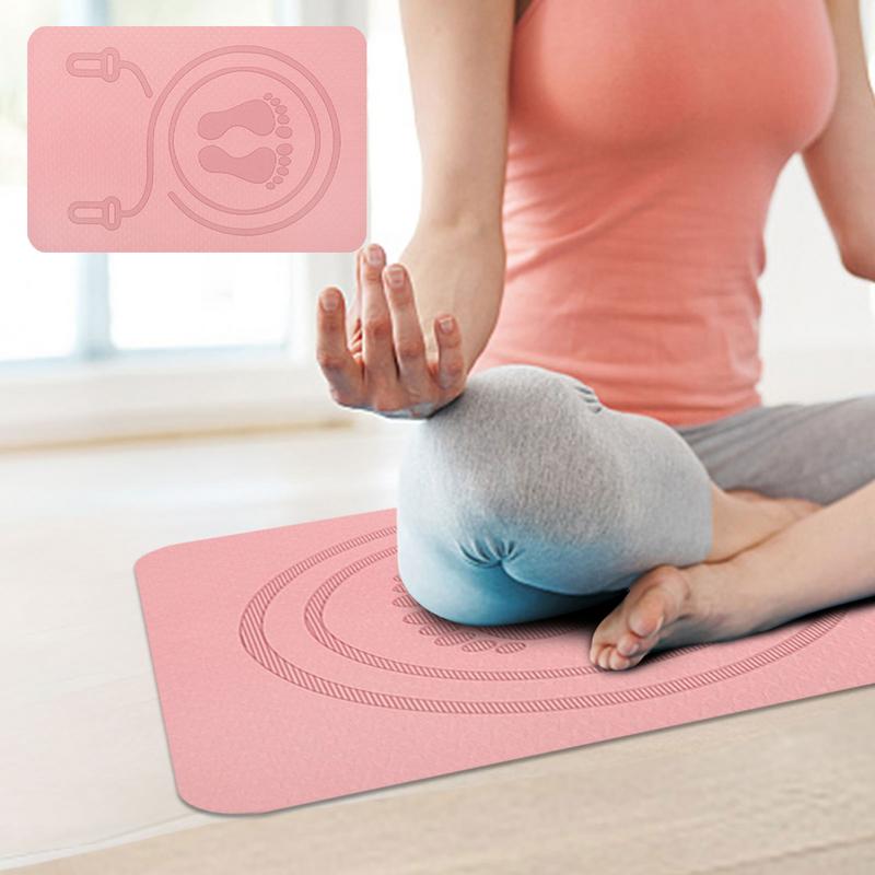 6mm Jump Rope Mat TPE Material - Pilates Yoga Mat Workout recension och pris