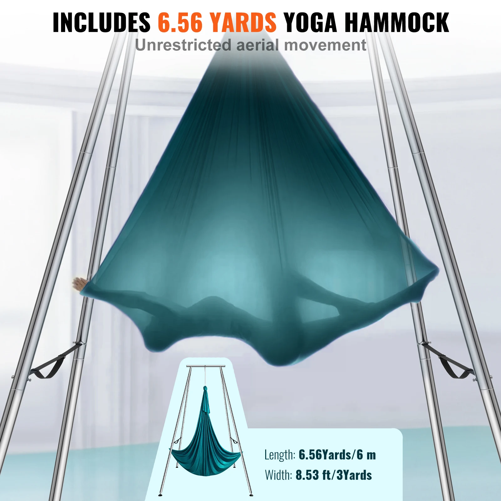 with 6.6 Yards Aerial Silks Ma - Aerial Silk Hammock recension och pris
