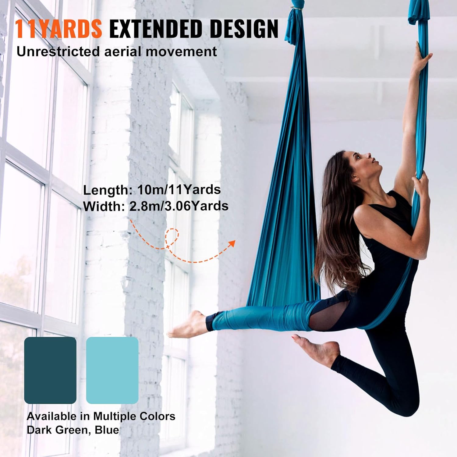 11 Yards Aerial Silk Set Aeria - Aerial Silk Hammock recension och pris