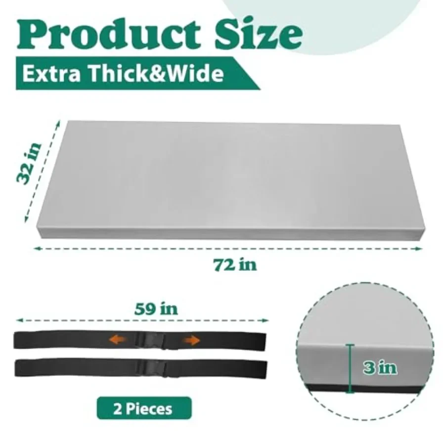 3 Inch Thick Yoga Mat 72 * 32  - Pilates Yoga Mat Workout recension och pris