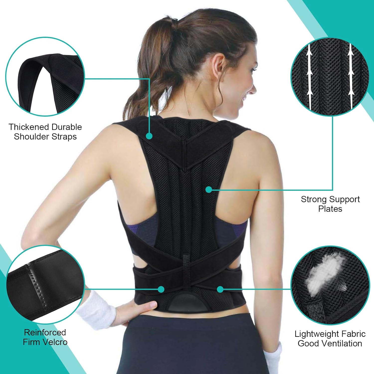 Back Brace Posture Corrector f - Posture Pole Corrector recension och pris