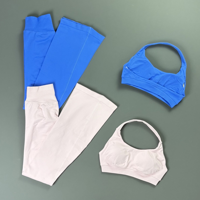 2Pcs Bell Bottom Leggings Set  - Pilates Yoga Legging recension och pris