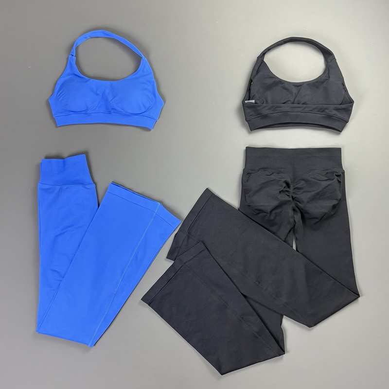 2Pcs Bell Bottom Leggings Set  - Pilates Yoga Legging recension och pris