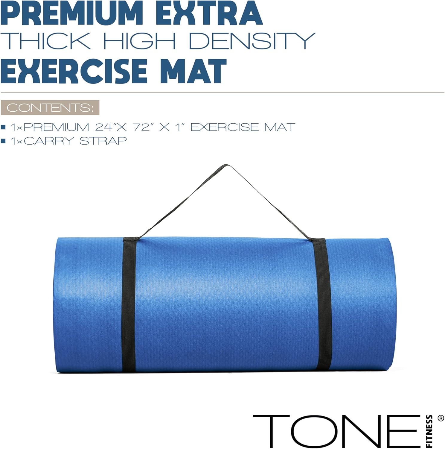 1-Inch Thick Yoga Mat, High-De - Pilates Yoga Mat Workout recension och pris